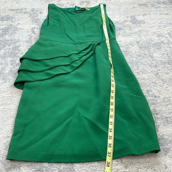 Alice + Olivia Spelling Side Peplum Pencil Mini Dress Open Back Kelly Green Sz 8 - Picture 6 of 10